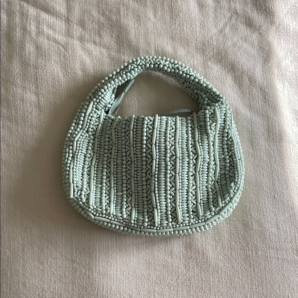 Viral Made in India Mint Beaded Women's Bag